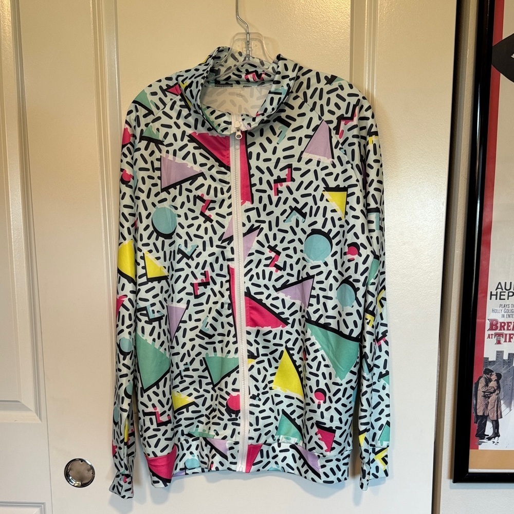 Colorful Geometric Pattern Jacket unisex - Picture 3 of 8